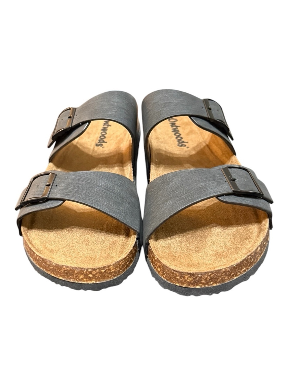 Outwoods Black Double Buckle Comfort Sandals Women’s Size 10 NIB
